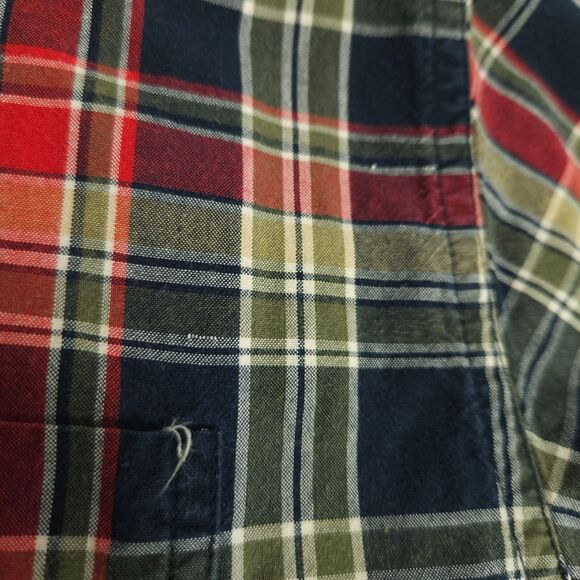 Vintage Chaps Ralph Lauren Mens XL Plaid Long Sleeve Button Down Button Up Shirt - Picture 6 of 9